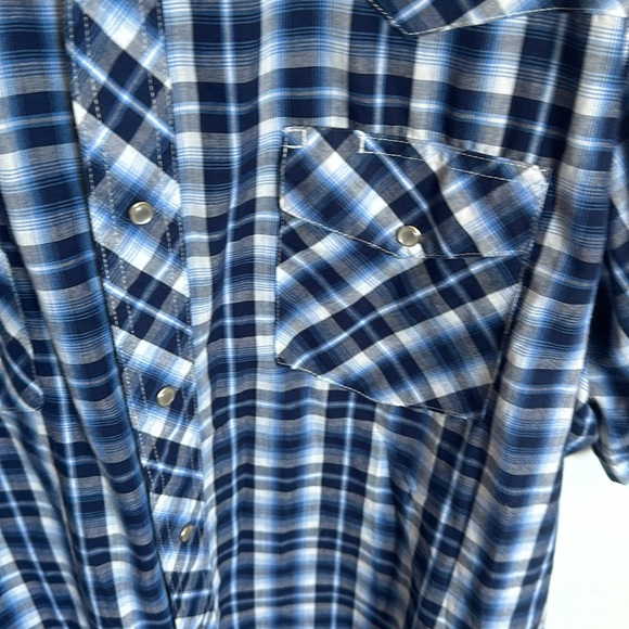 Men’s western Wrangler shirt size XL snap button vintage cowboy - Picture 4 of 6